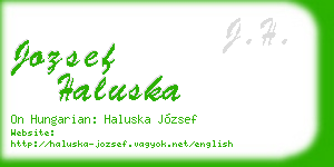 jozsef haluska business card
